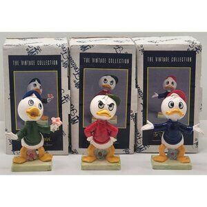Disney Parks Fontanini Huey Dewey and Louie Hand Painted Figurines Italy